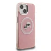  iPhone 15 Karl Lagerfeld IML K&CH Heads Repeated Logo MagSafe tok rózsaszín thumbnail