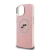  iPhone 15 Karl Lagerfeld IML K&CH Heads Repeated Logo MagSafe tok rózsaszín thumbnail