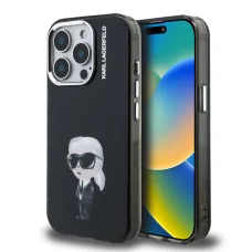  iPhone 15 Pro Max fekete Karl Lagerfeld IML Aquarelle Karl tok