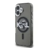  iPhone 16 Fekete Karl Lagerfeld IML Glitter Karl and Choupette Sketch MagSafe tok thumbnail