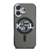  iPhone 16 Fekete Karl Lagerfeld IML Glitter Karl and Choupette Sketch MagSafe tok thumbnail