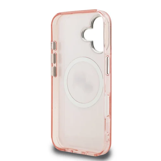  iPhone 16 Pink Karl Lagerfeld IML K&CH Heads Repeated Logo MagSafe tok - 6