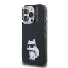  iPhone 15 Pro fekete Karl Lagerfeld IML Aquarelle Choupette tok - 2