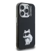  iPhone 15 Pro fekete Karl Lagerfeld IML Aquarelle Choupette tok - 4
