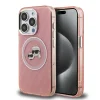  iPhone 15 Pro Max Pink Karl Lagerfeld IML K&CH Heads Repeated Logo MagSafe tok