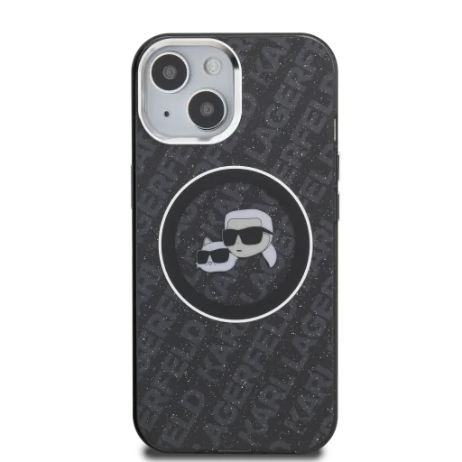  iPhone 15 Karl Lagerfeld IML K&CH Heads Repeated Logo MagSafe tok - 3