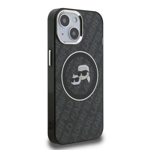  iPhone 15 Karl Lagerfeld IML K&CH Heads Repeated Logo MagSafe tok - 4