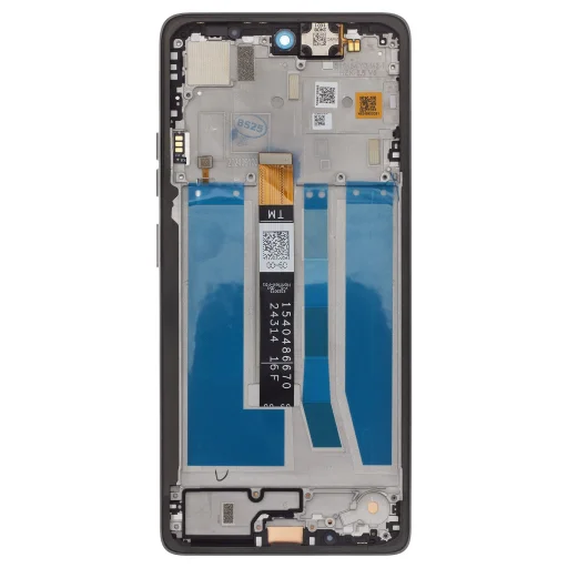Motorola G75 5G LCD kijelző + érintőegység + elülső borítás szürke (szerviz csomag) - 2