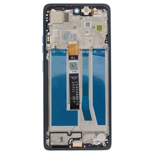 Motorola G75 5G LCD kijelző + Érintőképernyő egység + Elülső borítás Aqua Kék (Szervizcsomag) - 2