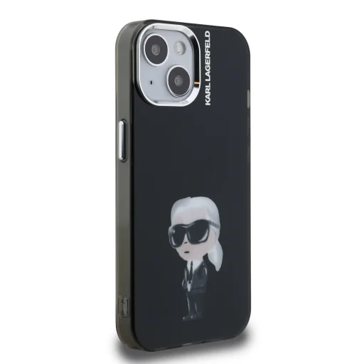  iPhone 15 Fekete Karl Lagerfeld IML Aquarelle Karl tok - 4