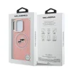  iPhone 15 Pro Max Pink Karl Lagerfeld IML K&CH Heads Repeated Logo MagSafe tok