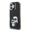  iPhone 16 fekete Karl Lagerfeld IML Aquarelle Karl and Choupette tok thumbnail