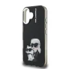  iPhone 16 fekete Karl Lagerfeld IML Aquarelle Karl and Choupette tok thumbnail