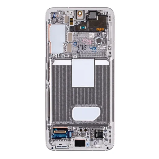 LCD kijelző + Érintőpanel + Előlap Samsung S901B Galaxy S22 Phantom White (Szervizcsomag) , - 2