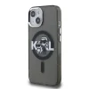  iPhone 15 Fekete Karl Lagerfeld IML Glitter Karl és Choupette Sketch MagSafe tok thumbnail