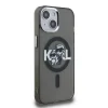  iPhone 15 Fekete Karl Lagerfeld IML Glitter Karl és Choupette Sketch MagSafe tok thumbnail