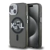  iPhone 15 Fekete Karl Lagerfeld IML Glitter Karl és Choupette Sketch MagSafe tok thumbnail