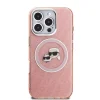  iPhone 16 Pro Rózsaszín Karl Lagerfeld IML K&CH Heads Repeated Logo MagSafe tok - 3