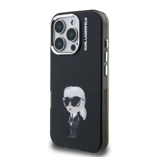  iPhone 16 Pro Max Karl Lagerfeld IML Aquarelle Karl tok fekete - 2