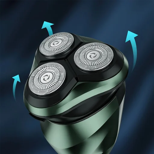 Elektromos borotva Hoco hárompengés digitális LED kijelzővel DAR06 zöld - 5