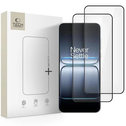 Tech-Protect Glass Fit+ 2-pack OnePlus Nord 5 Fekete üvegfólia - 1