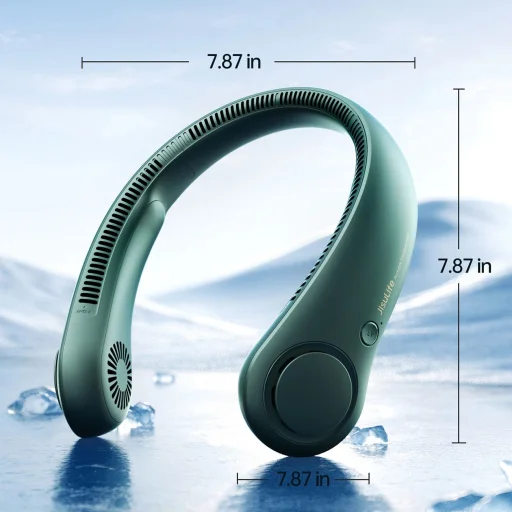 Jisulife Nyak Ventilátor Life3 Hordozható USB Nyak Ventilátor - Zöld - 5