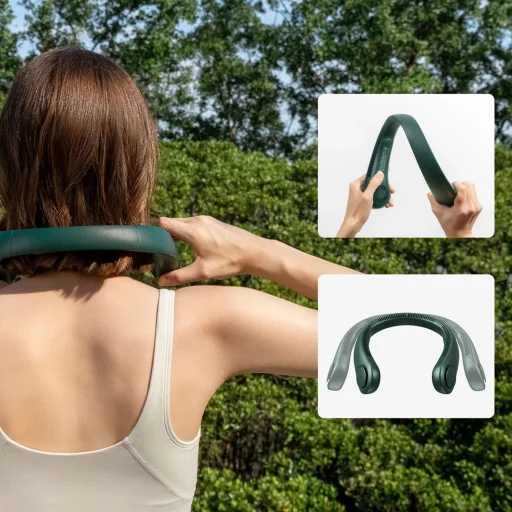 Jisulife Nyak Ventilátor Life3 Hordozható USB Nyak Ventilátor - Zöld - 7