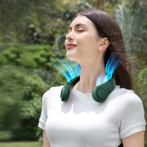 Jisulife Nyak Ventilátor Life3 Hordozható USB Nyak Ventilátor - Zöld - 11