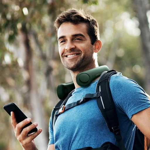 Jisulife Nyak Ventilátor Life3 Hordozható USB Nyak Ventilátor - Zöld - 12