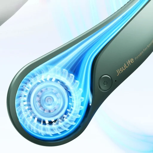 Jisulife Nyak Ventilátor Life3 Hordozható USB Nyak Ventilátor - Zöld - 4