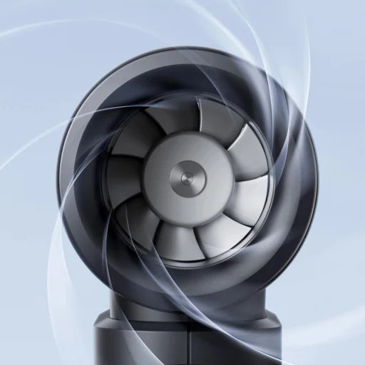 Jisulife Kézi Ventilátor Life9 3600mAh Hordozható USB Ventilátor - Fekete - 6