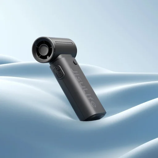 Jisulife Kézi Ventilátor Life9 3600mAh Hordozható USB Ventilátor - Fekete - 8