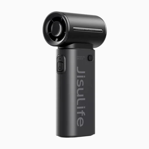 Jisulife Kézi Ventilátor Life9 3600mAh Hordozható USB Ventilátor - Fekete - 1