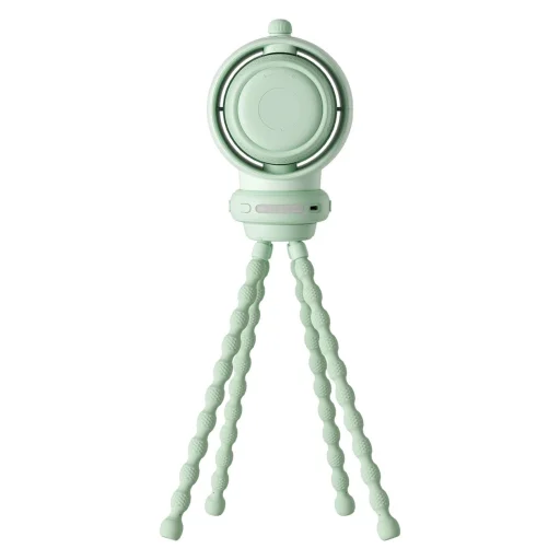 Jisulife Babakocsi Ventilátor Life2S 5000mAh rugalmas lábakkal, asztalra, babakocsira, szűrővel - Zöld - 2