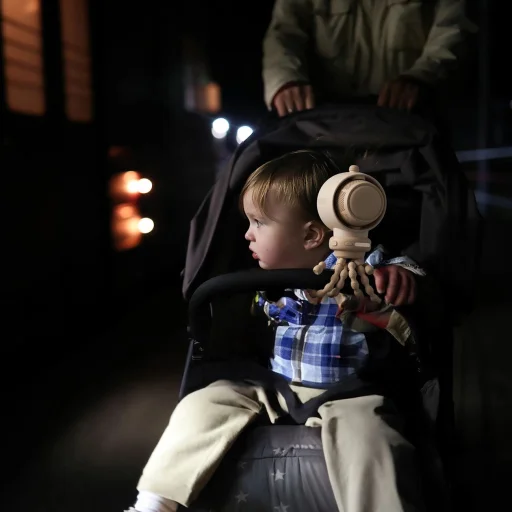 Jisulife Babakocsi Ventilátor Life2S 5000mAh rugalmas lábakkal, asztalra, babakocsira, szűrővel - Zöld - 12