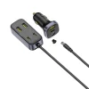 Baseus - Autós töltő BackseatPal L1 (C00081100121-00) - 3x USB, 3x Type-C, PD3.0, 110W, Gyors töltés + 1,5m hosszabbító kábel - Fekete - 4