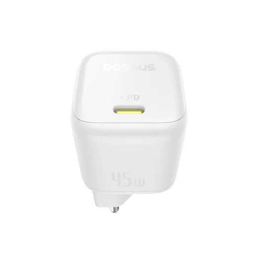 Baseus - Fali Töltő PicoGo (P10176800213-00) - GaN, Gyors Töltés, 45W, USB-C - Holdfehér - 5