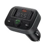 Baseus FM Transmitter S-09 Lite autós töltő - Bluetooth 5.0, USB, USB-C, Kijelző, PD18W - Fekete Színben (C10762300113-00)  thumbnail