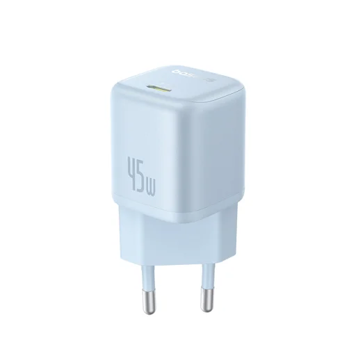 Baseus - PicoGo fali töltő (P10176800313-00) - GaN, Gyors töltés, 45W, USB-C - Galaxy kék - 2