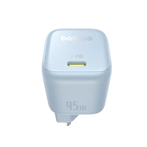 Baseus - PicoGo fali töltő (P10176800313-00) - GaN, Gyors töltés, 45W, USB-C - Galaxy kék - 4
