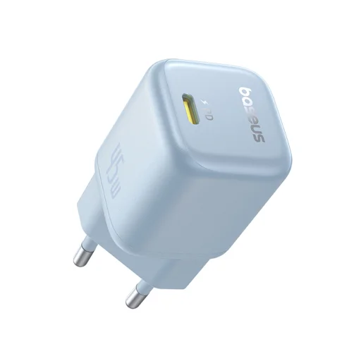 Baseus - PicoGo fali töltő (P10176800313-00) - GaN, Gyors töltés, 45W, USB-C - Galaxy kék - 1