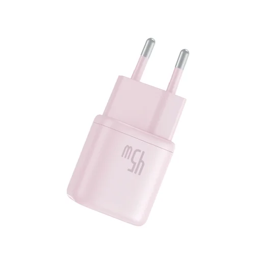 Baseus - Fali töltő PicoGo (P10176800413-00) - GaN, Gyors töltés, 45W, USB-C - Babapink - 3