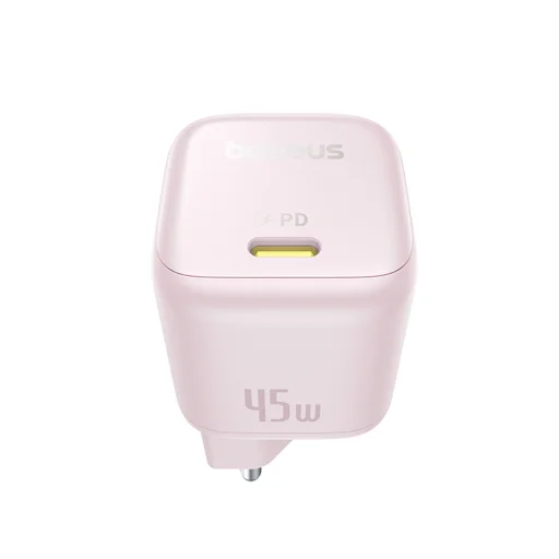 Baseus - Fali töltő PicoGo (P10176800413-00) - GaN, Gyors töltés, 45W, USB-C - Babapink - 5