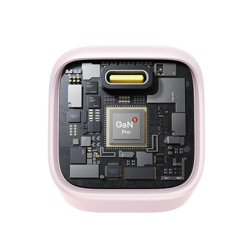 Baseus - Fali töltő PicoGo (P10176800413-00) - GaN, Gyors töltés, 45W, USB-C - Babapink - 6