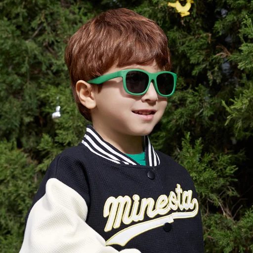 Techsuit - Polarizált napszemüveg (8306-C14) - csecsemőknek, négyzet alakú, pánttal - fekete/piros - 13