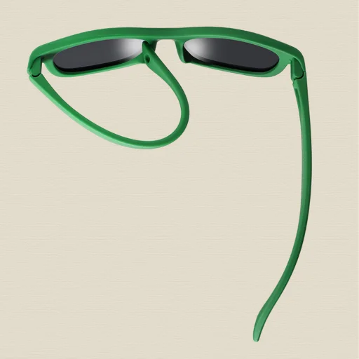 Techsuit - Polarizált napszemüveg (8306-C14) - csecsemőknek, négyzet alakú, pánttal - fekete/piros - 9