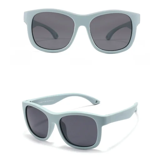 Techsuit - Polarizált napszemüveg (8306-C32) - babáknak, négyzet alakú - kék/rózsaszín - 2