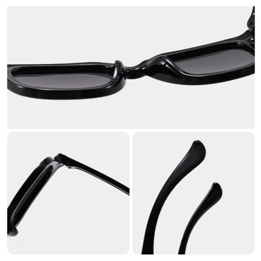 Techsuit - Polarizált napszemüveg (8351-C28) - Négyszögletes forma, 3-12 éves gyerekeknek - Sötétkék/Cián - 5