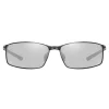 Techsuit - Polarizált napszemüveg (559) - férfiaknak, UV védelemmel és fém kerettel, téglalap alakú - Fekete / Fotokromatikus thumbnail