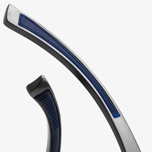 Techsuit - Polarizált napszemüveg (LM001) - férfiaknak, UV védelemmel, alumínium ötvözet keret - pisztoly szín / átmenetes - 5